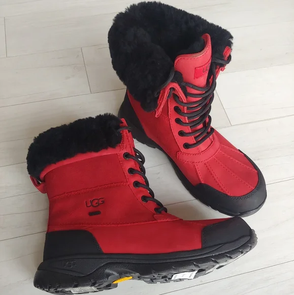 UGG | Shoes | Ugg New Mens Butte Cuffed Boots Samba Red  display picture 1